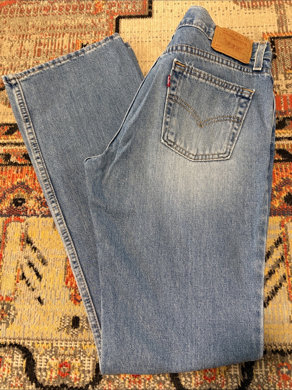 Levi's Blue Light-Wash Bootcut Jeans